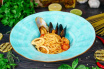 Спагетти с морепродуктами по-сицилийски 350гр